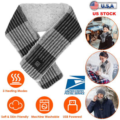 Rising Hikes Electric Heated Scarf USB Heating Neck Wrap