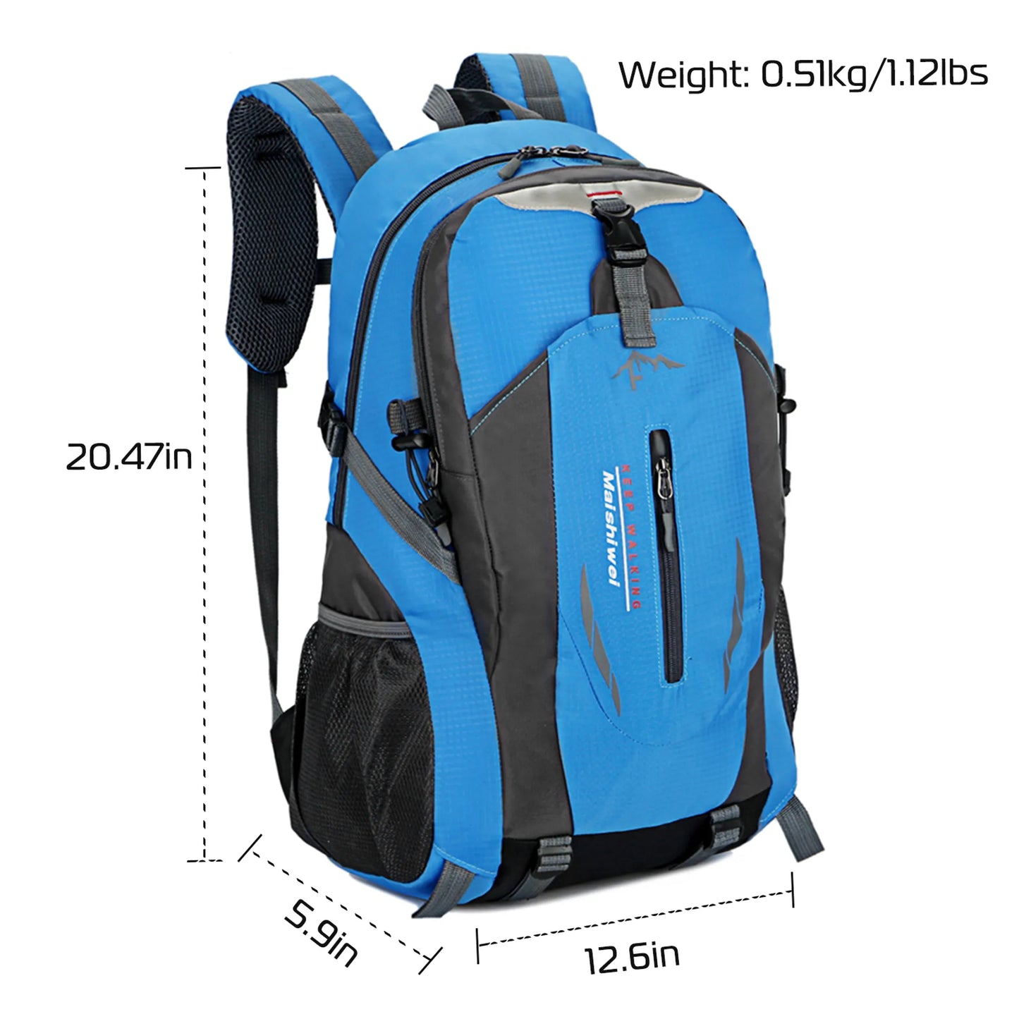 Rising Hikes 36L Outdoor Lightweight Hiking Backpack Multi Compartment Travel Daypack
